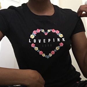 Black Victoria Secret PINK T-Shirt